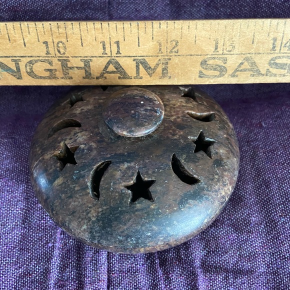 Carved Soapstone Incense Burner - Picture 2 of 5